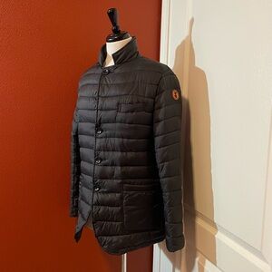 Save The Duck Women’s The Ultra Light Black Button Up Puffer Plumtech Jacket‎